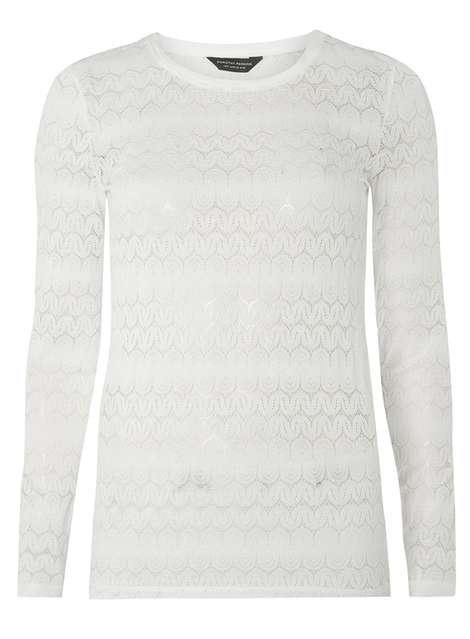 Ivory Lace Long Sleeve Top
